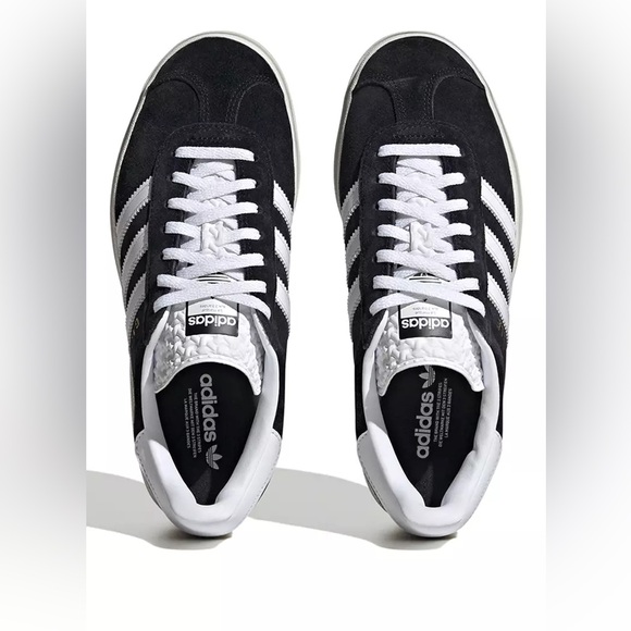 Adidas Gazelle Bold black platform women sneakers size 8 1/2 - Picture 4 of 12